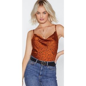 Crescent Dalmation Print Tank Top